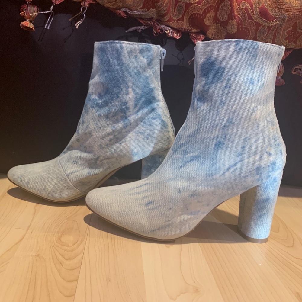 Acid Wash Booties